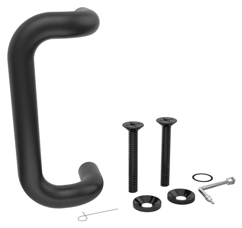 CRL M174810B 8" Oil Rubbed Bronze Solid Offset Pull Handle - Image 4